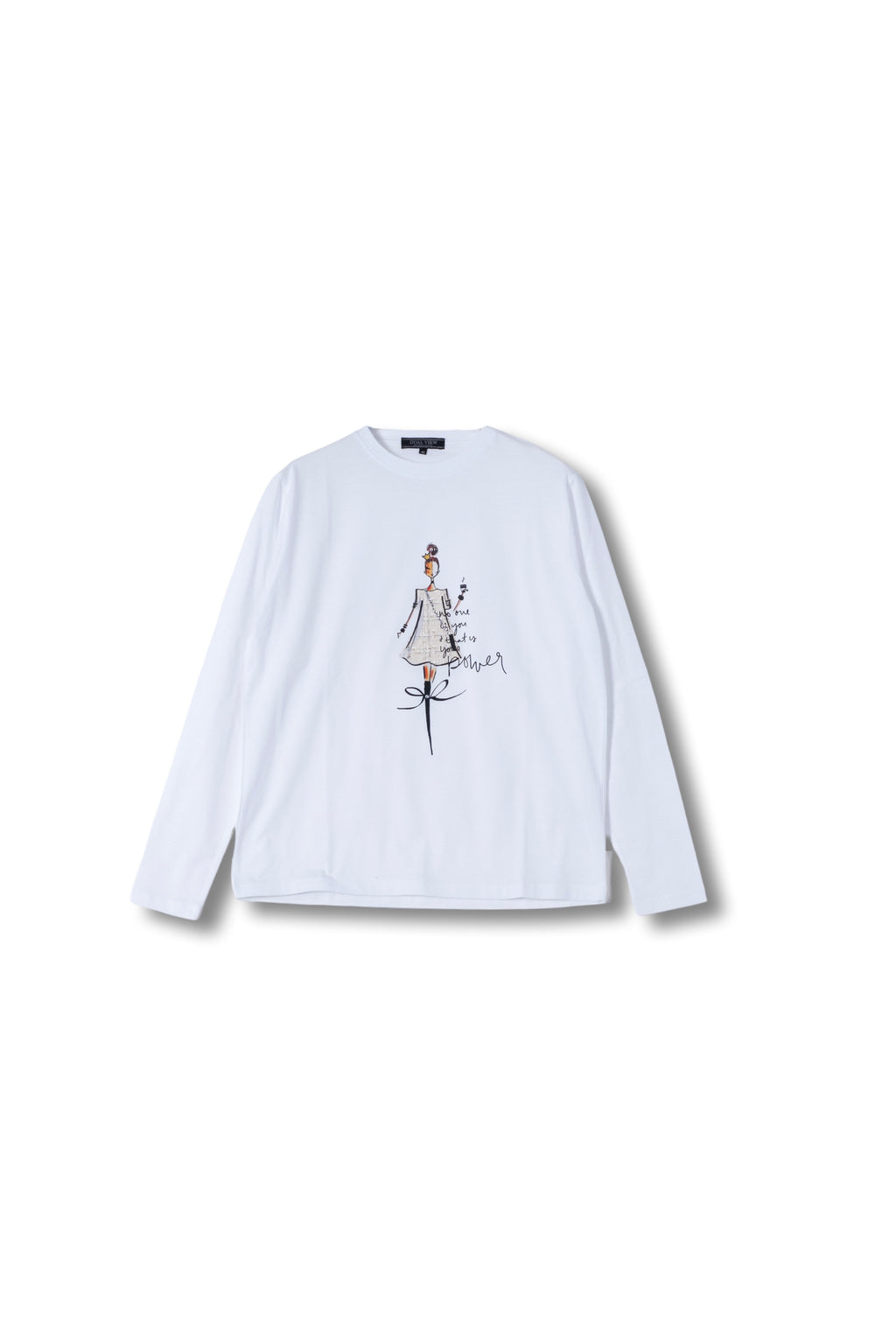 【25AW予約商品-25848000】ツイードドレスガールロングスリーブTシャツ