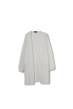 【24318014】綿シルク切替トッパーカーディガン