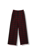 【23144009】 ウールミルドチェックワイドパンツ