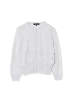 【993398003】リネンラメシアークルーカーディガン