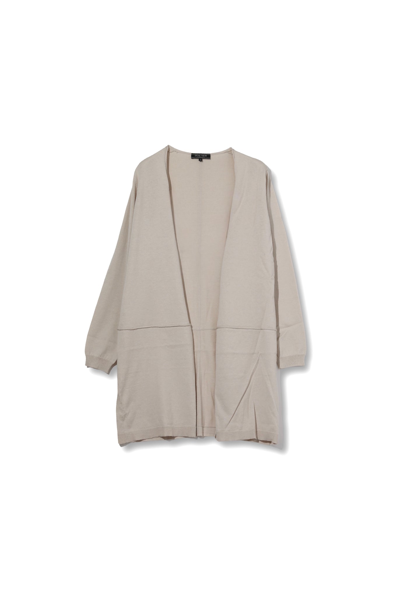 【24SS 商品】綿シルク切替トッパーカーディガン