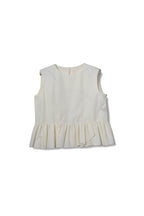 【25SS商品-25120023】ドライコットンナイロンペプラムTOP