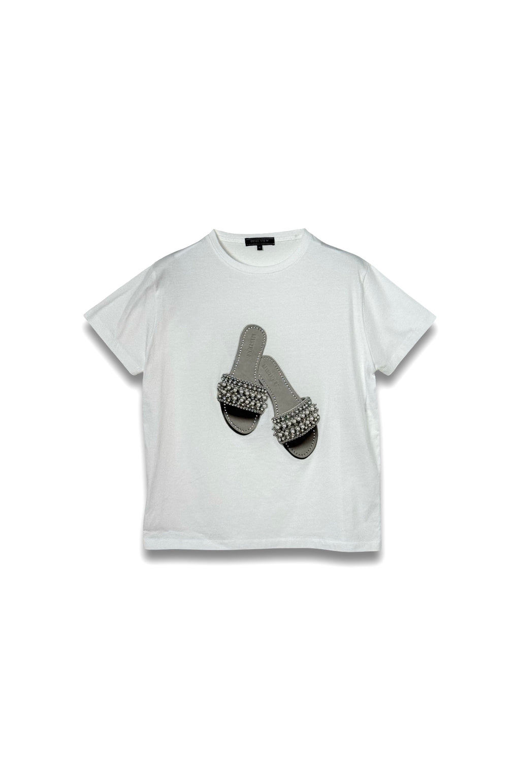 【25SS商品-25828012】パールサンダル Tシャツ