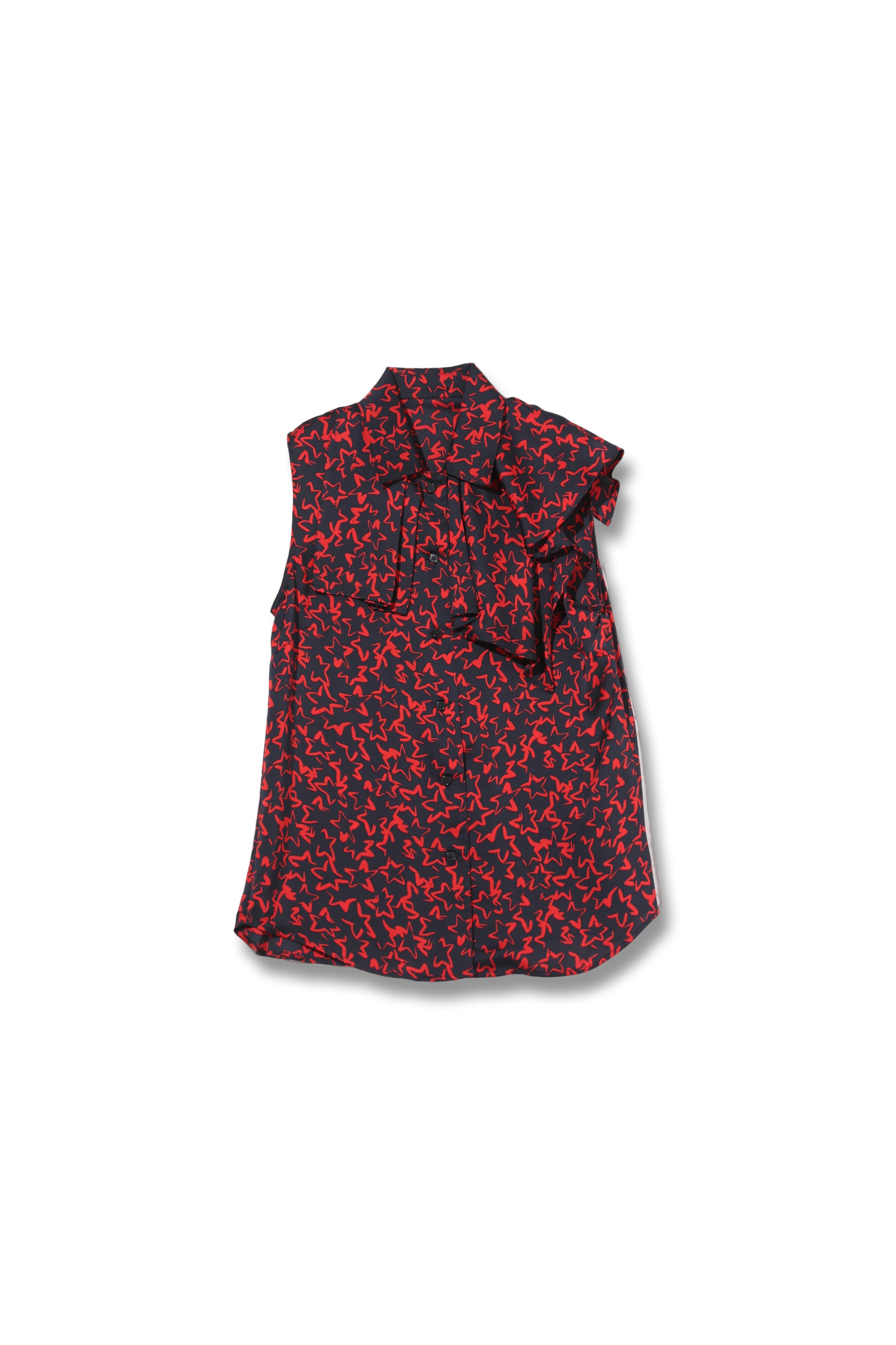 【24110014】スタープリントノースリーブブラウス