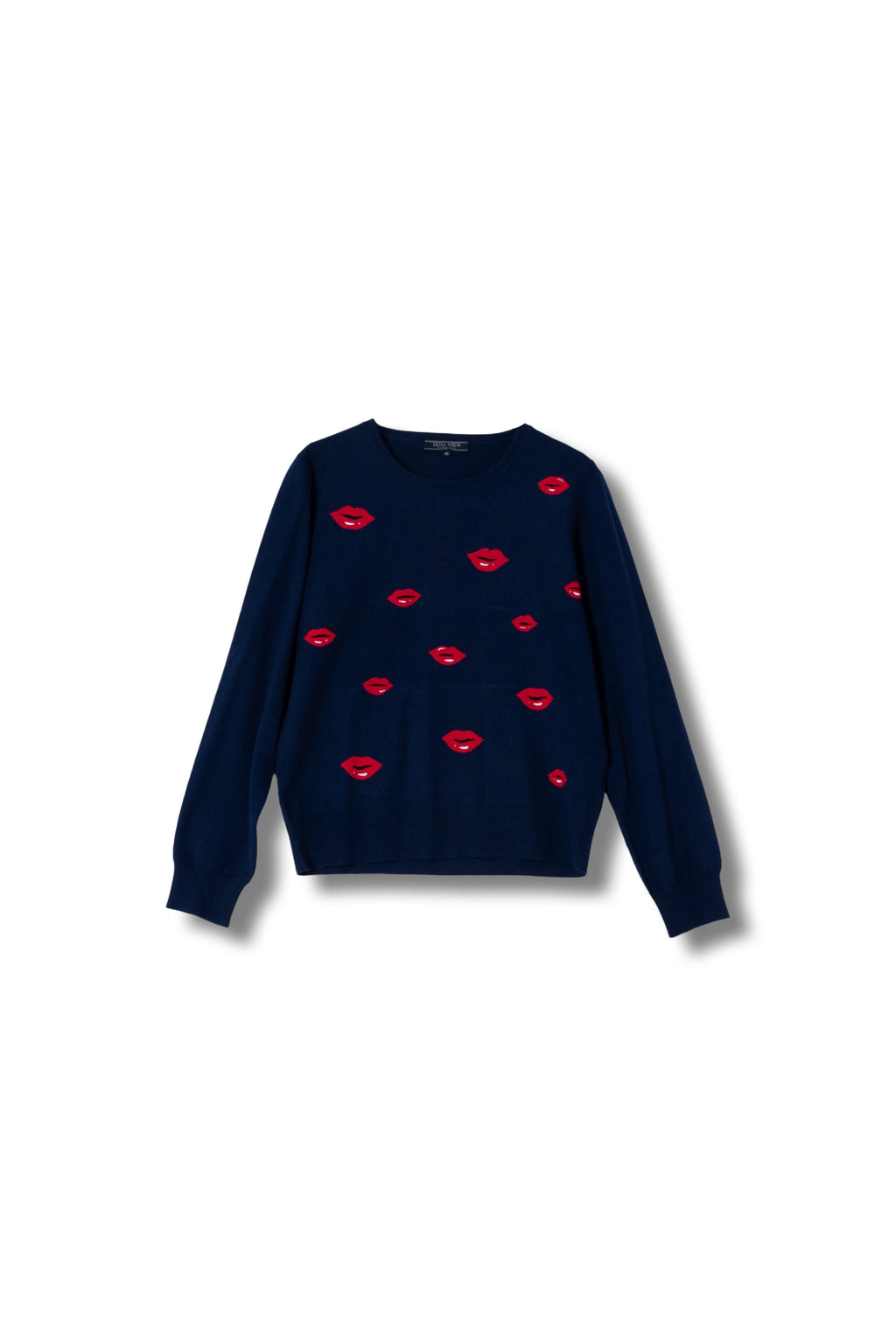 【25AW商品-25348030】リップ柄インターシャプルオーバー