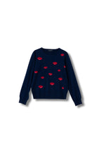 【25AW商品-25348030】リップ柄インターシャプルオーバー