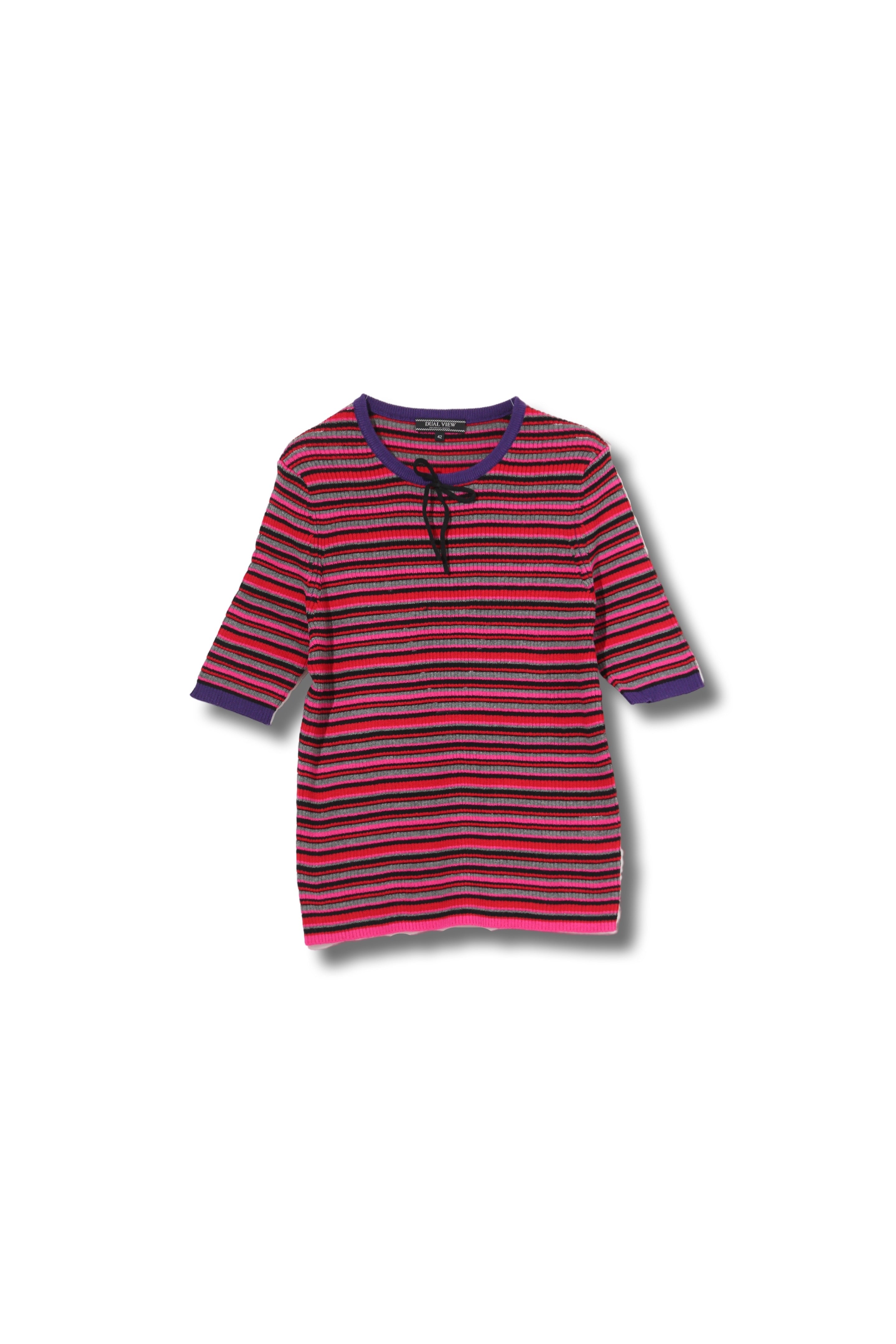 【24318006】リブクルーネックプルオーバー