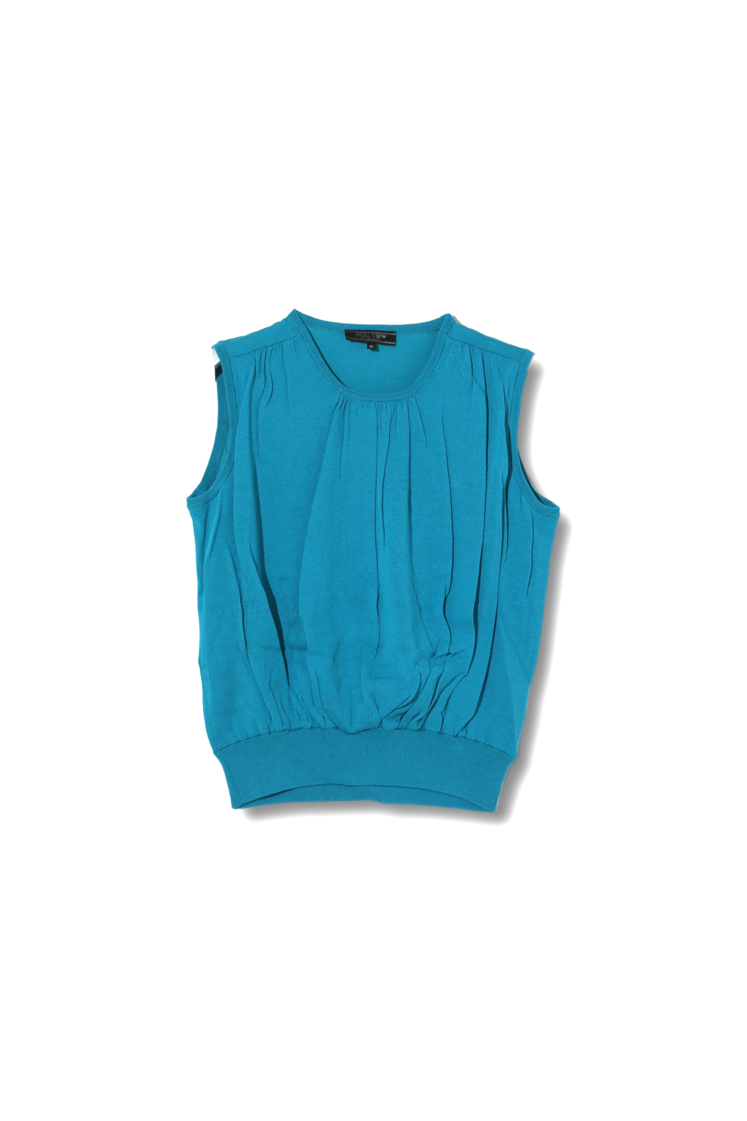 【993398002】ギャザーニットタンクトップ