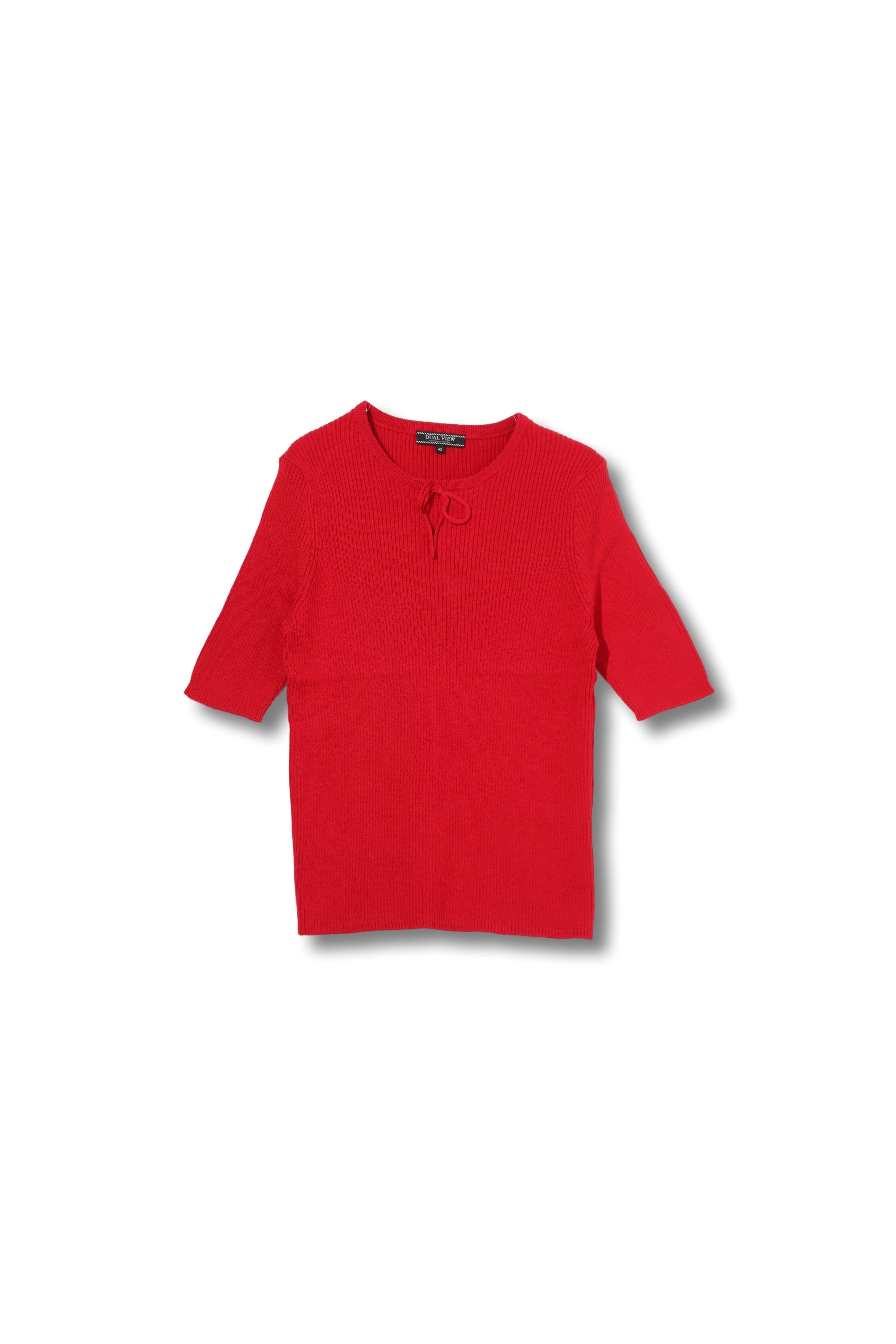 【24318006】リブクルーネックプルオーバー