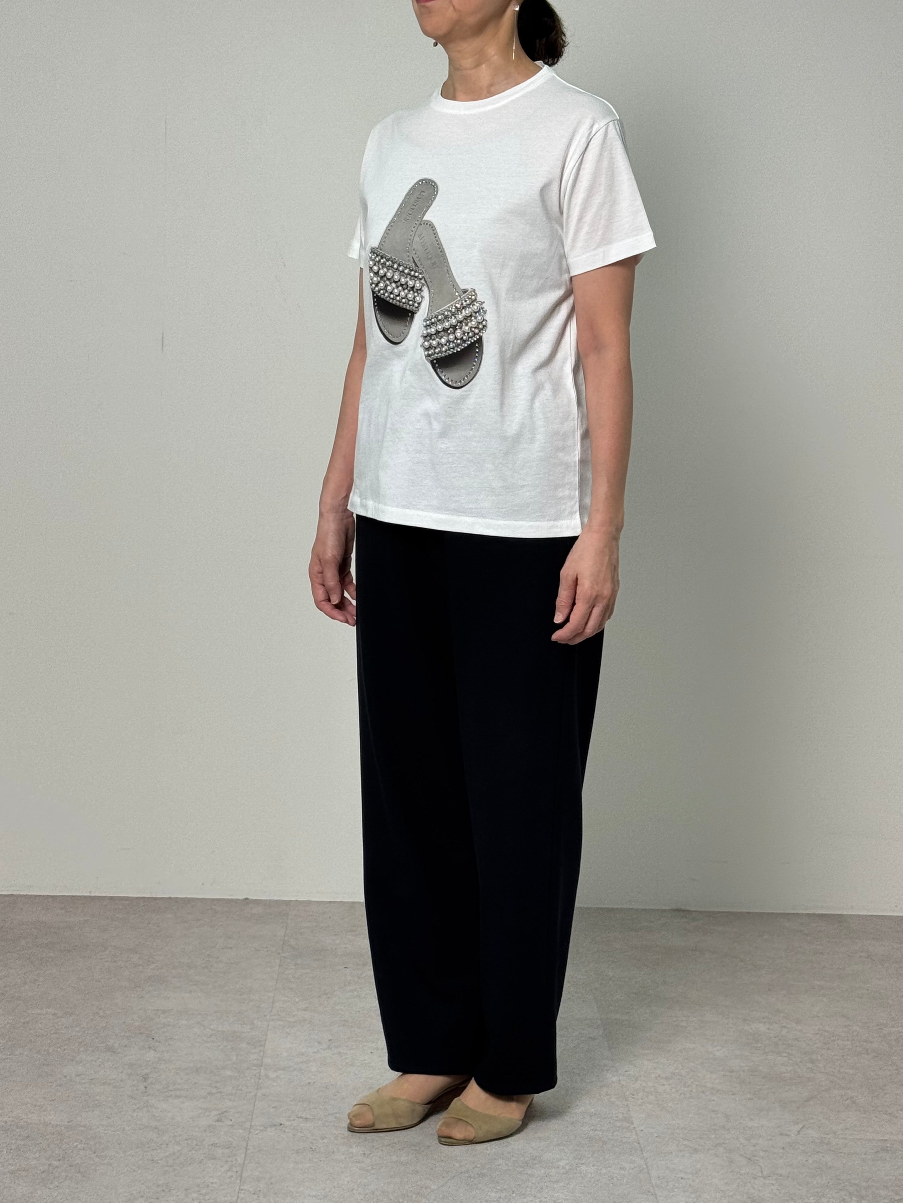 【25SS商品-25828012】パールサンダル Tシャツ