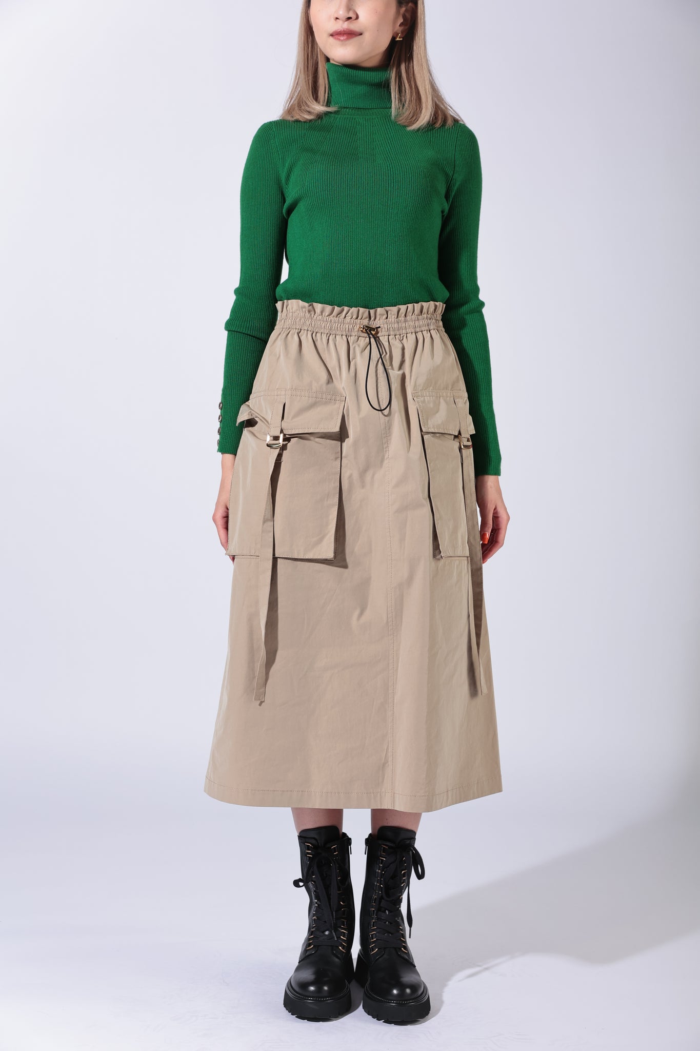 【23AW 商品】袖釦リブタートル