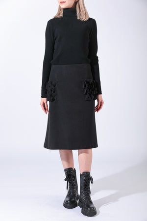 【23AW 商品】袖釦リブタートル