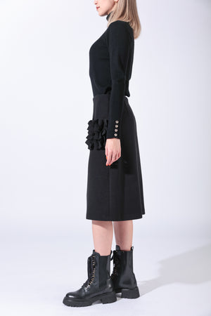 【23AW 商品】袖釦リブタートル