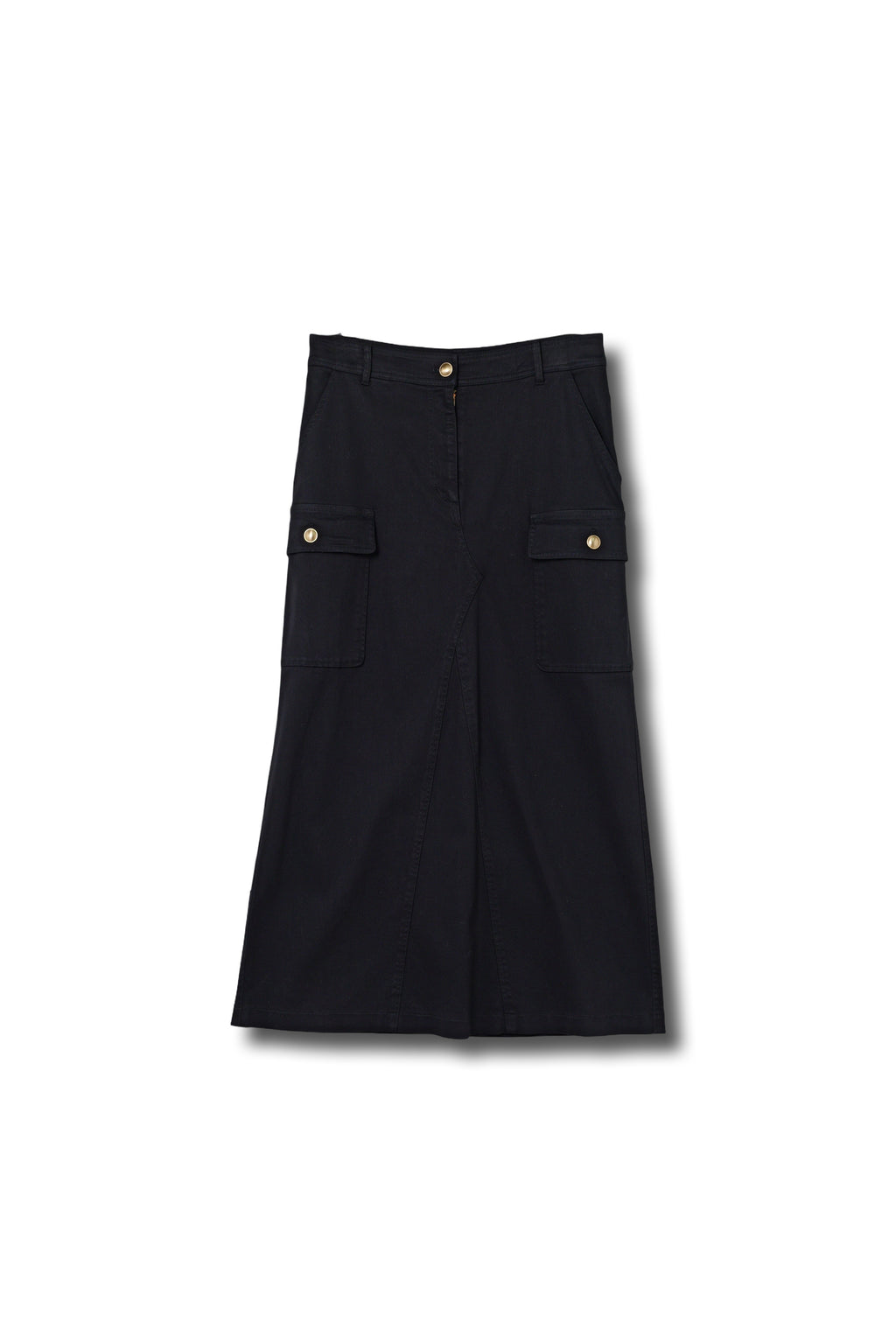 【24AW商品-24142000】製品染めロングカーゴスカート