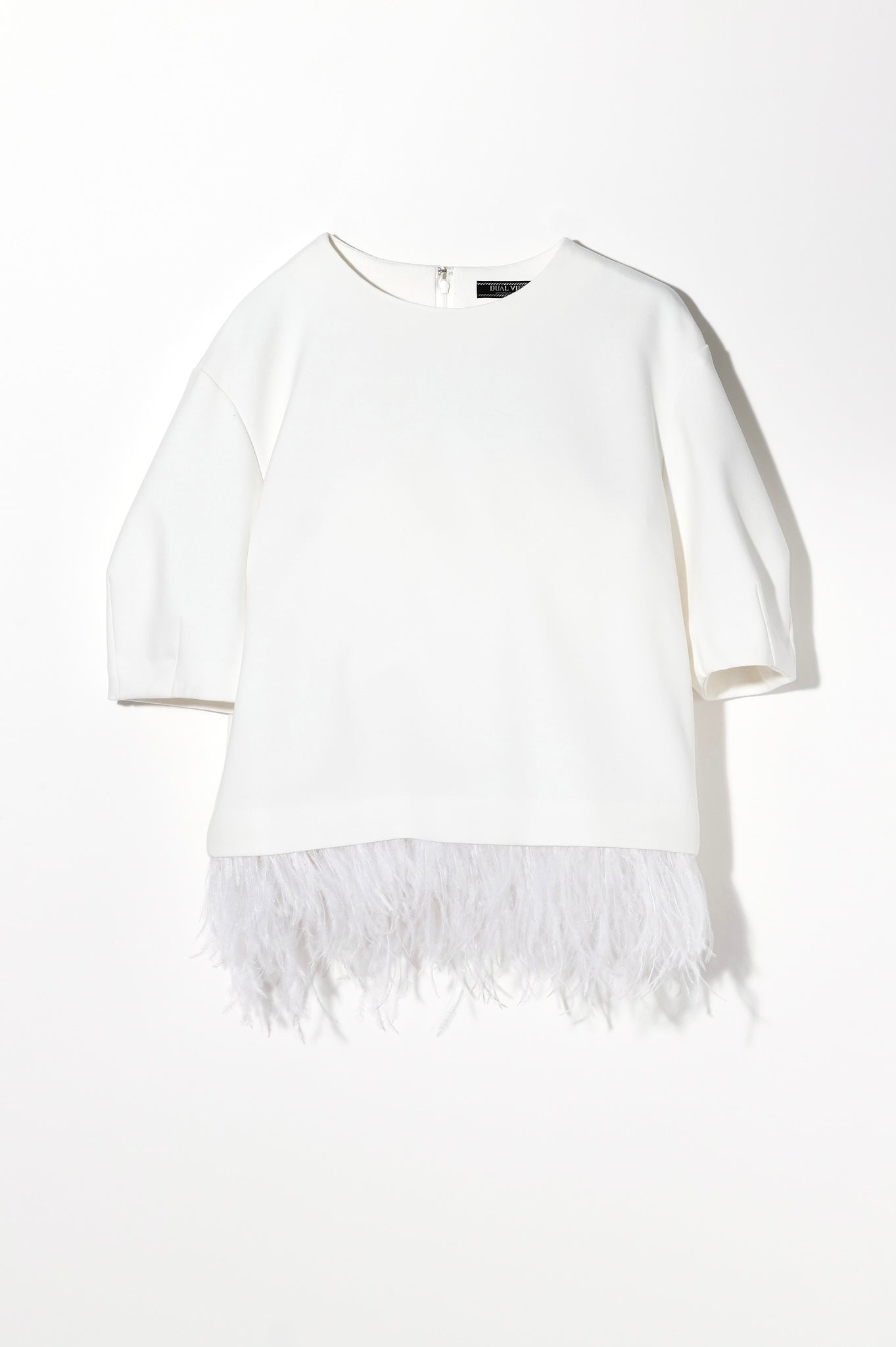 【24SS 商品】フェザー付きトップス