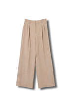 【24AW商品-24144007】ウール二重織ワイドパンツ