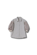 【25AW商品-25140001】タフタパフスリーブシャツ