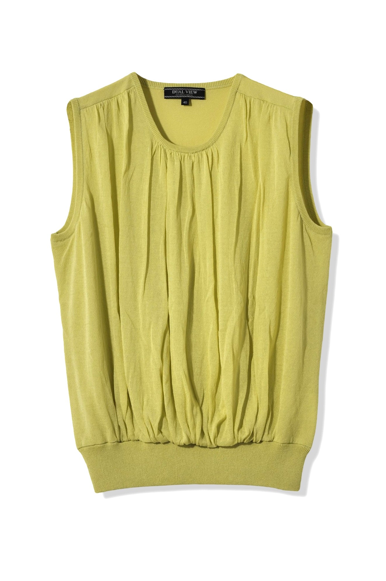 【993398002】ギャザーニットタンクトップ