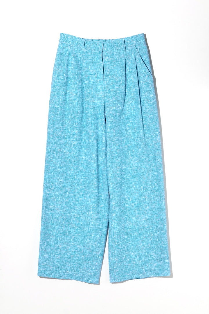 【24114000】先染めツイードパンツ