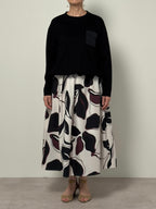 【25AW商品-25142000】ビッグフラワープリントスカート