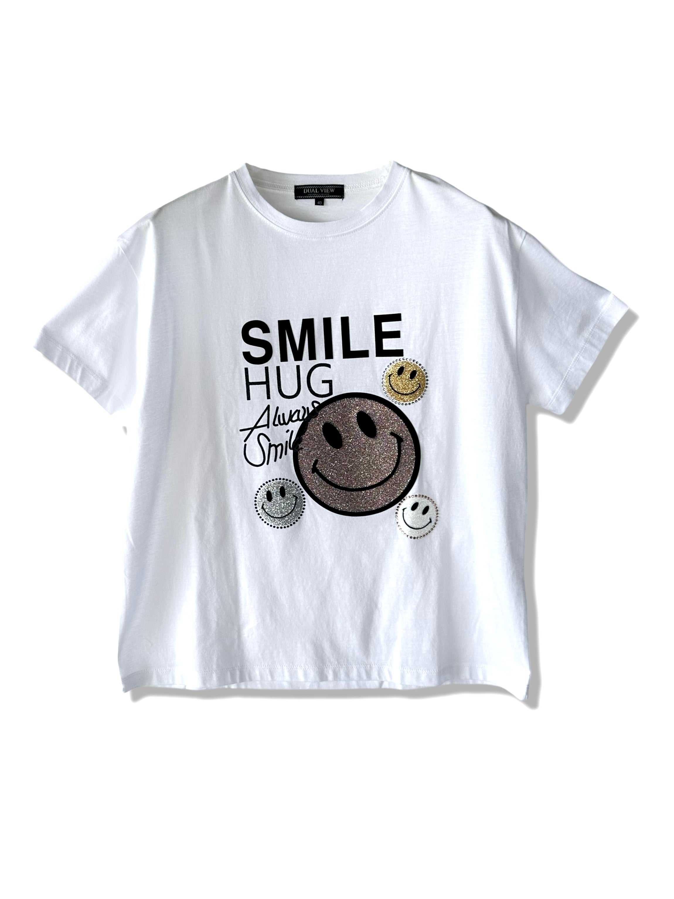 【特別送料無料！】 24SS商品】 キラキラSMILE Tシャツ – DUAL VIEW トップス