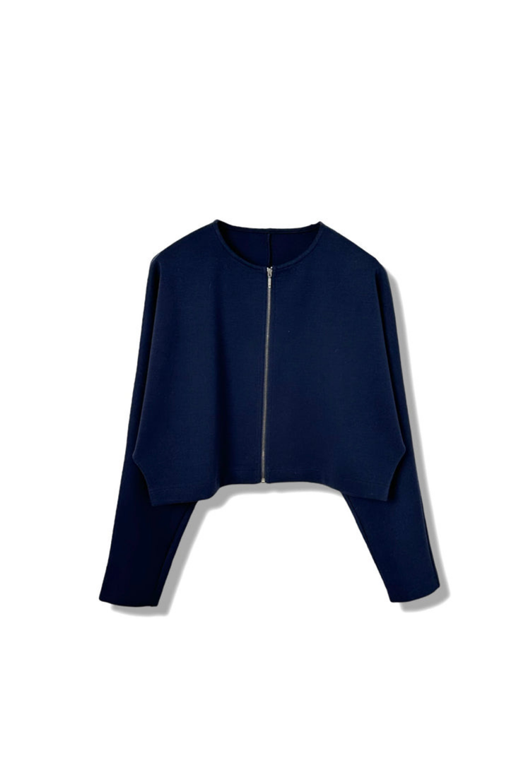 【24AW商品-24853004 】 ポリエステルレーヨンポンチボレロ