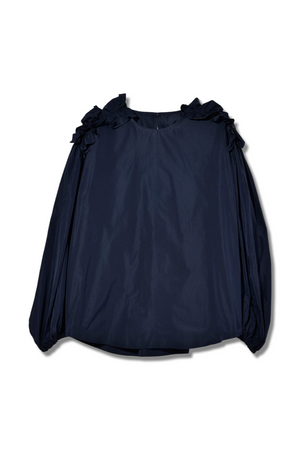 【24AW商品-24140004】肩フリルタフタブラウス
