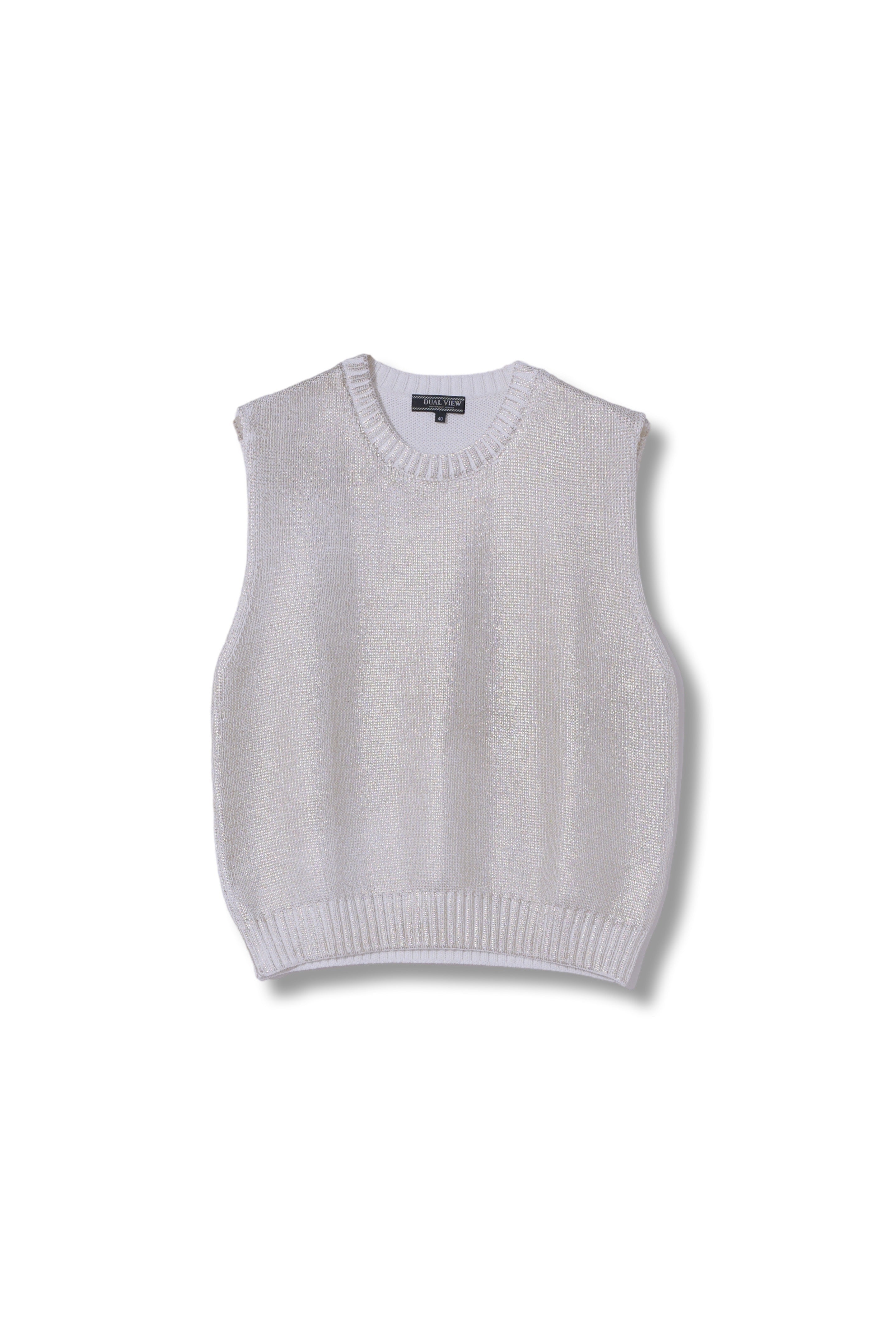 GPG-03 Glitter Knit Vest | gypsohila