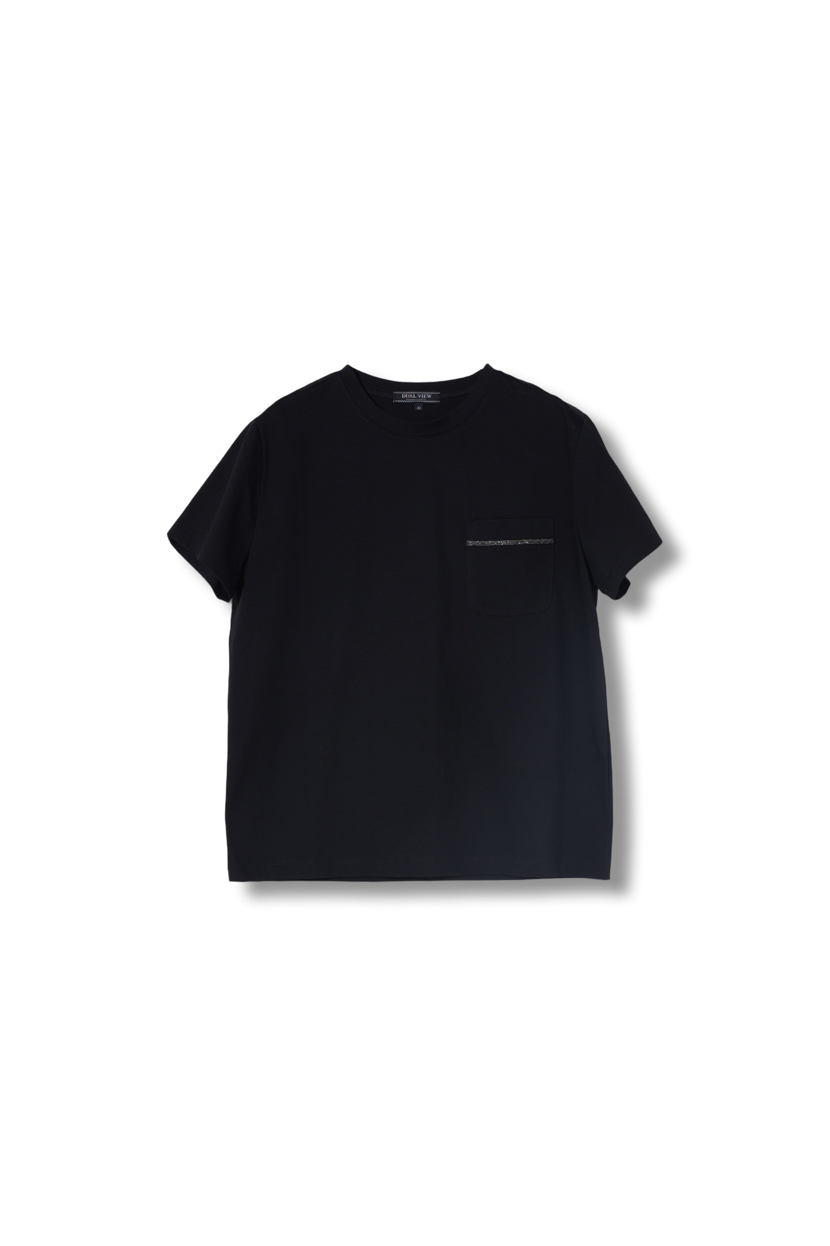 25SS商品-25818000】ボールチェーンラインポケット付Tシャツ