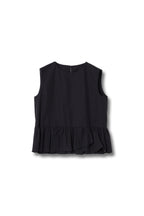 【25SS商品-25120023】ドライコットンナイロンペプラムTOP