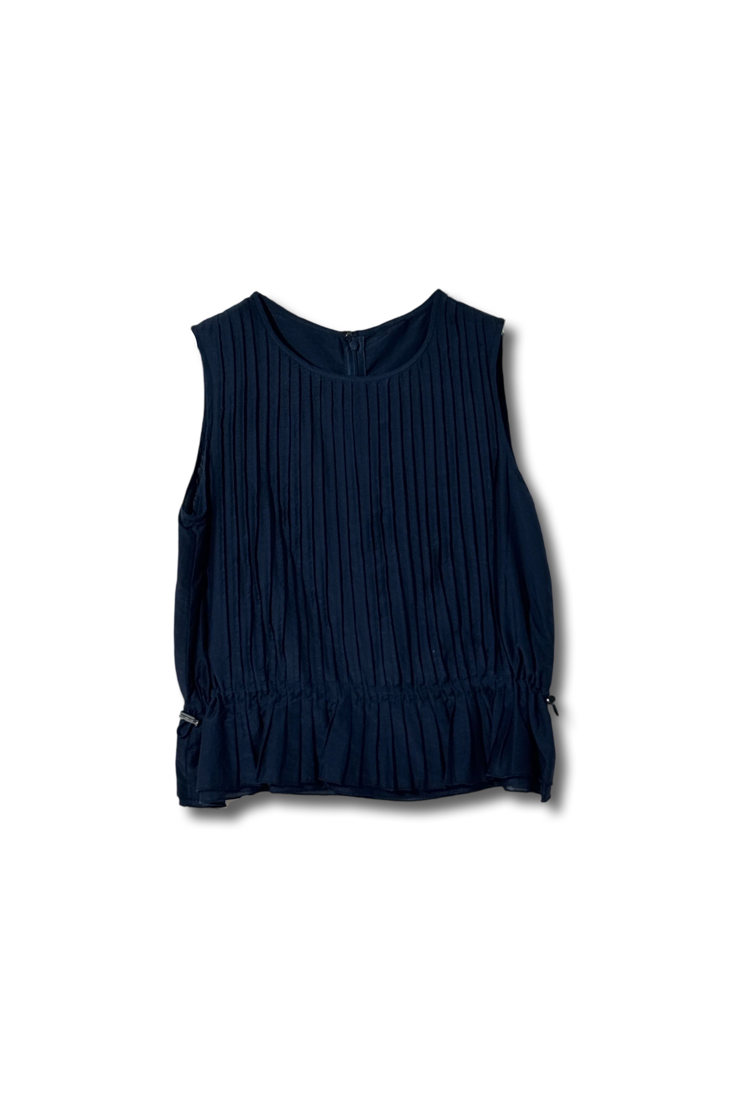 【25SS商品-25120019】コットンシルクピンタックTOP