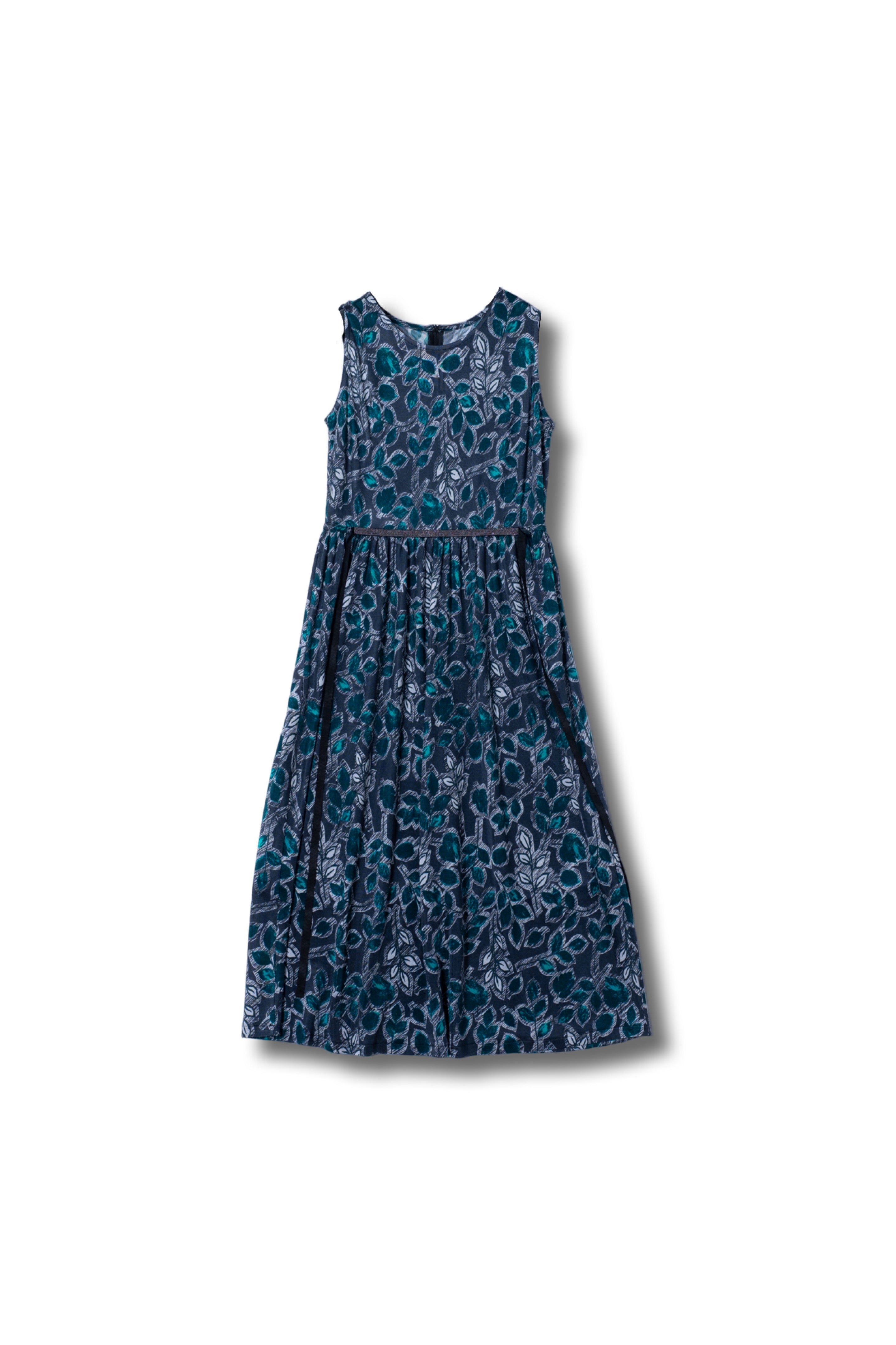 ワンピース DUAL VI EW TaffetaShoulderConsciousDress Bow One-shoulder Full A-line Noir Garden Metallic Jacquard