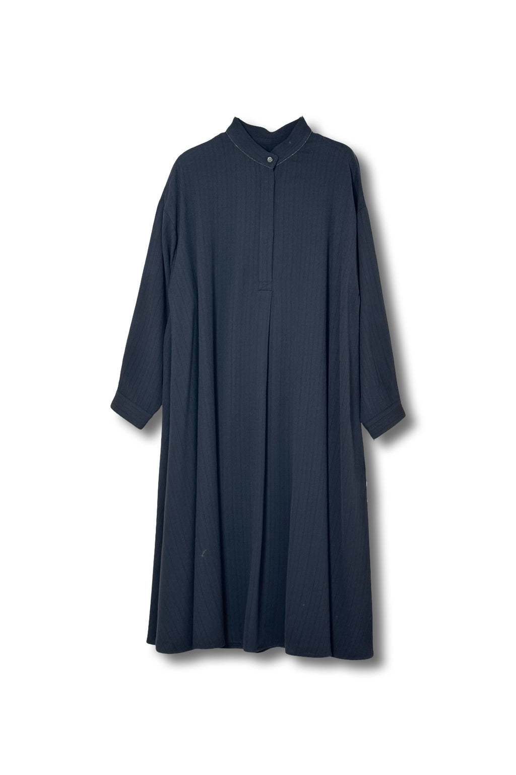 【25AW商品-25146014】サイドボールチェーンウールミックスシャツドレス