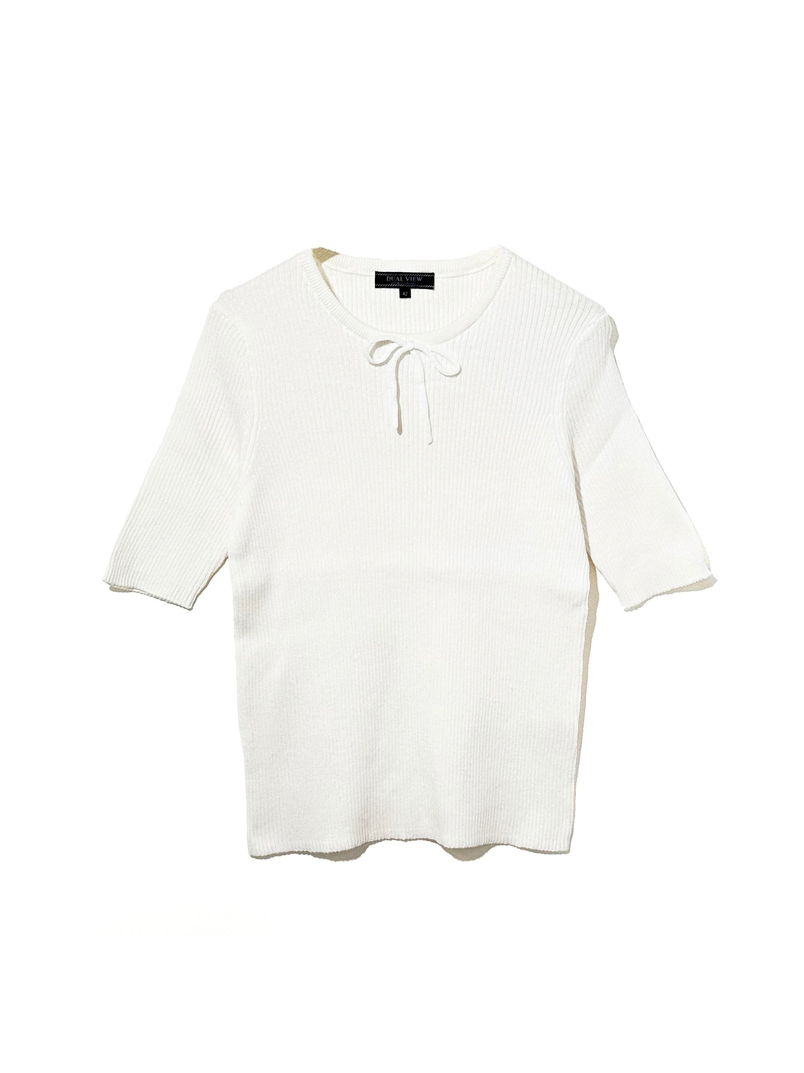 【24318006】リブクルーネックプルオーバー