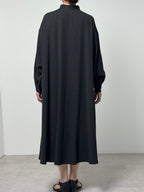 【25AW商品-25146014】サイドボールチェーンウールミックスシャツドレス