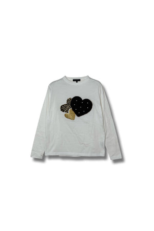 【24AW商品-24848004】ハートロングスリーブTシャツ
