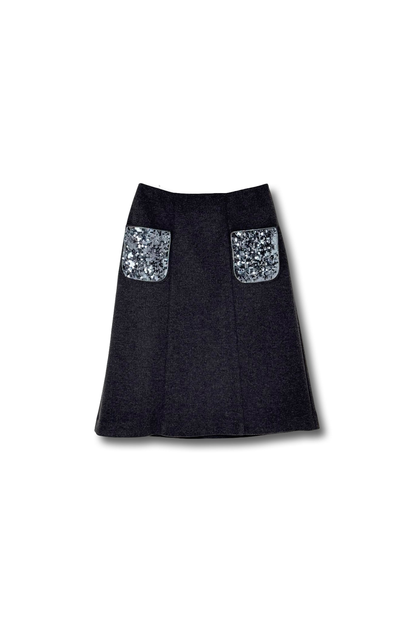 【24AW商品-24142013】スパンコールポケット付きスカート