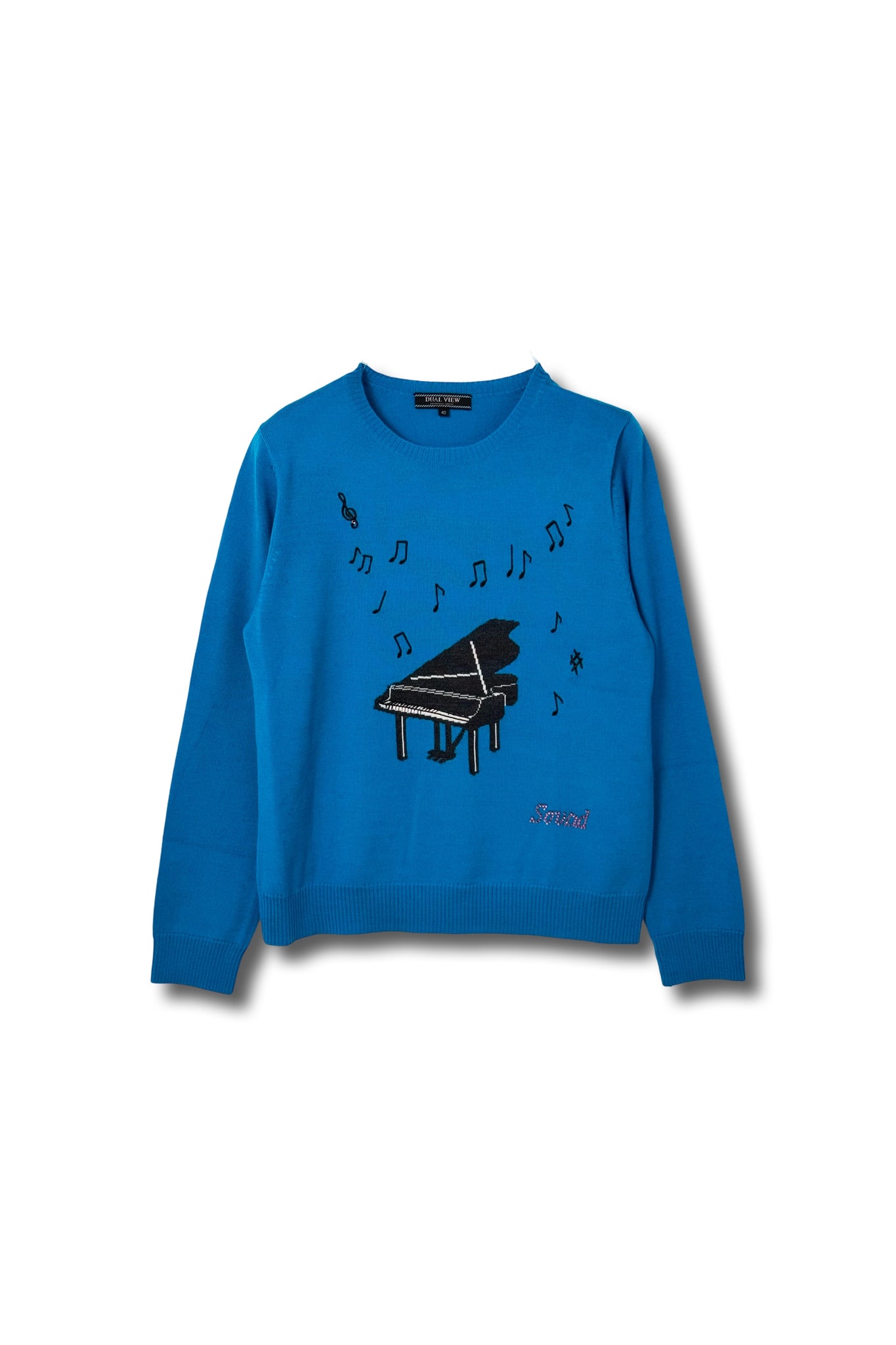 【24AW商品-24348001  】ピアノモチーフインターシャニット