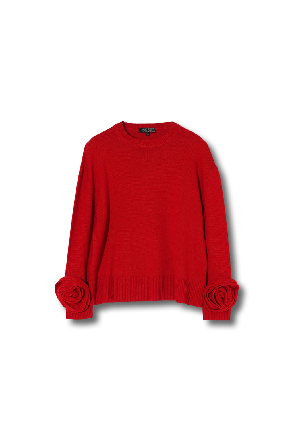 【25AW商品-25358075】フラワーモチーフスリーブプルオーバー