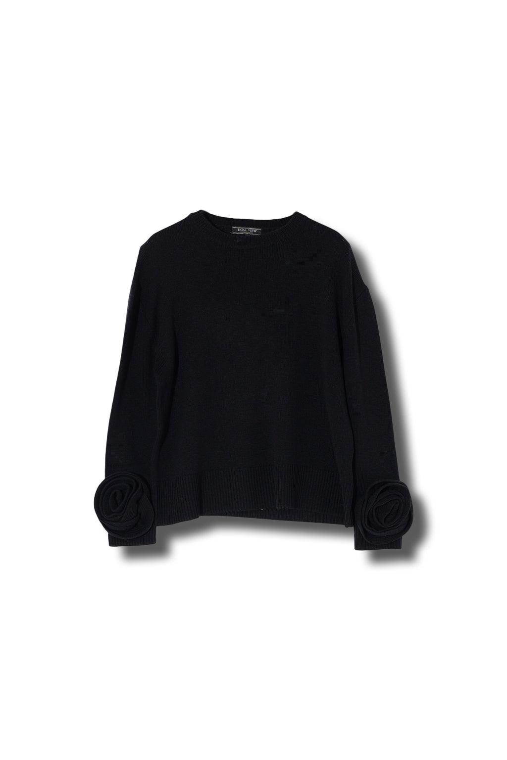 【25AW商品-25358075】フラワーモチーフスリーブプルオーバー