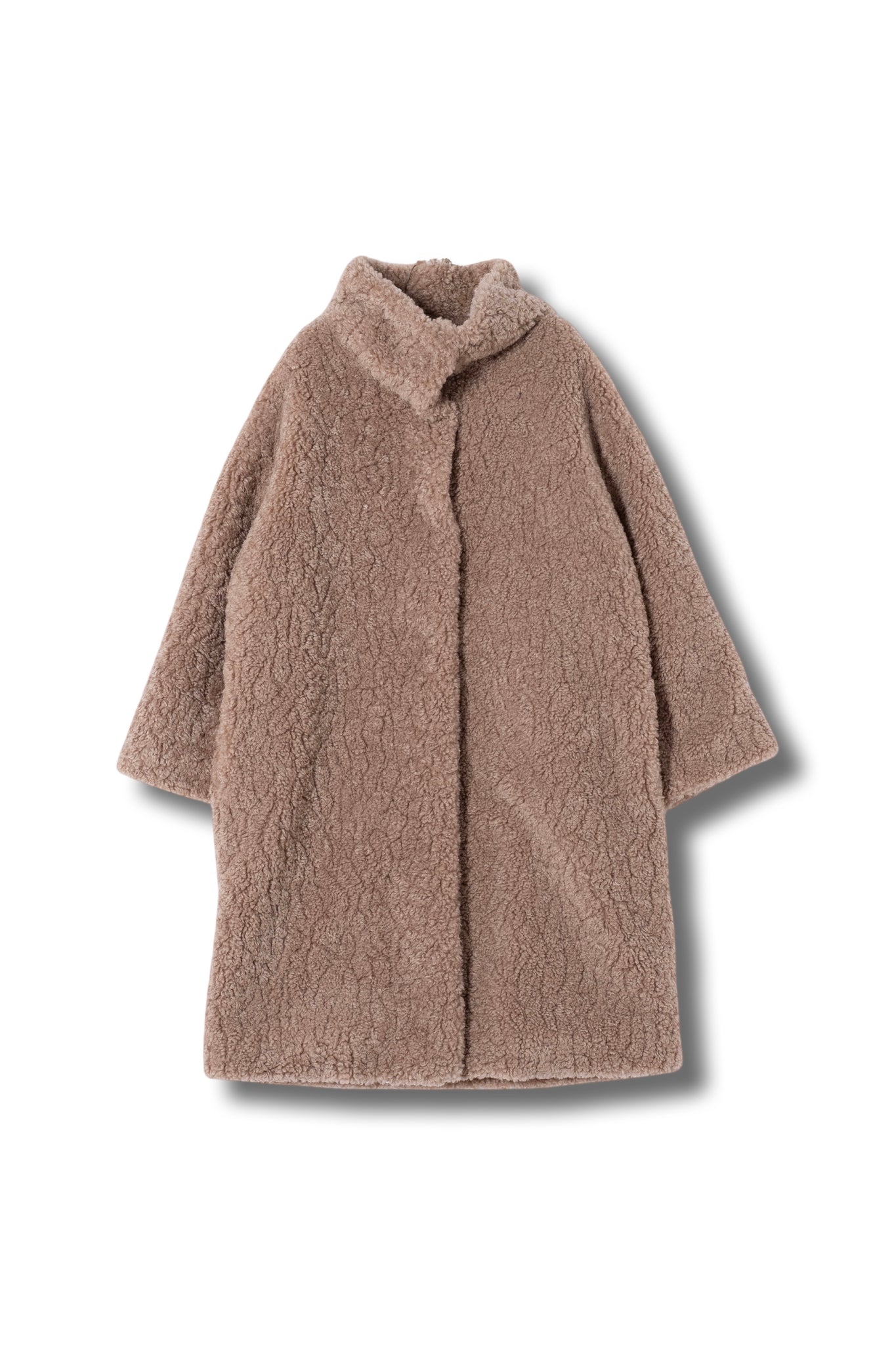 【25AW商品-25141006】カーリーECOファーハイネックコート