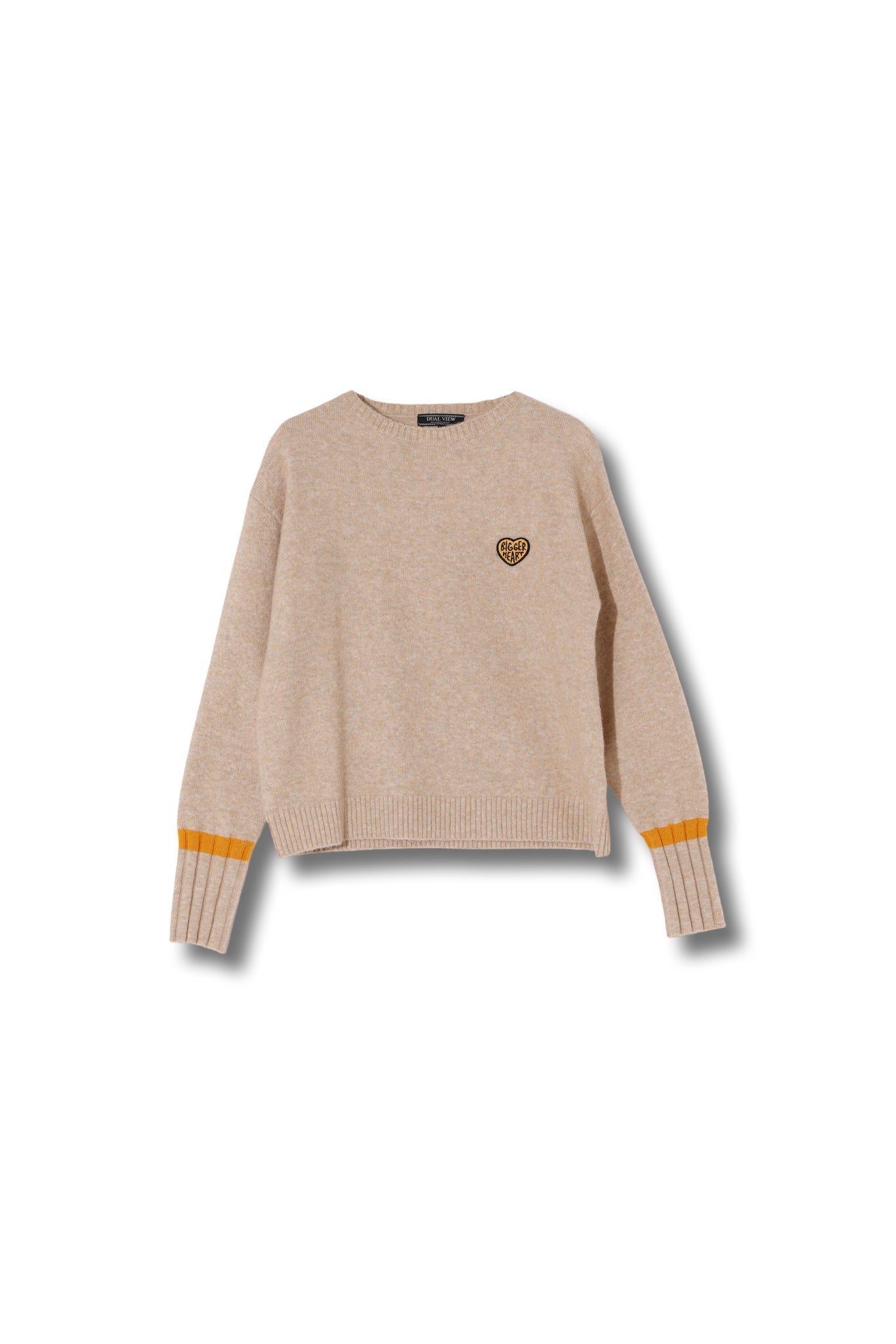 【25AW商品-25358073】ワッペン付きラインデザインプルオーバー