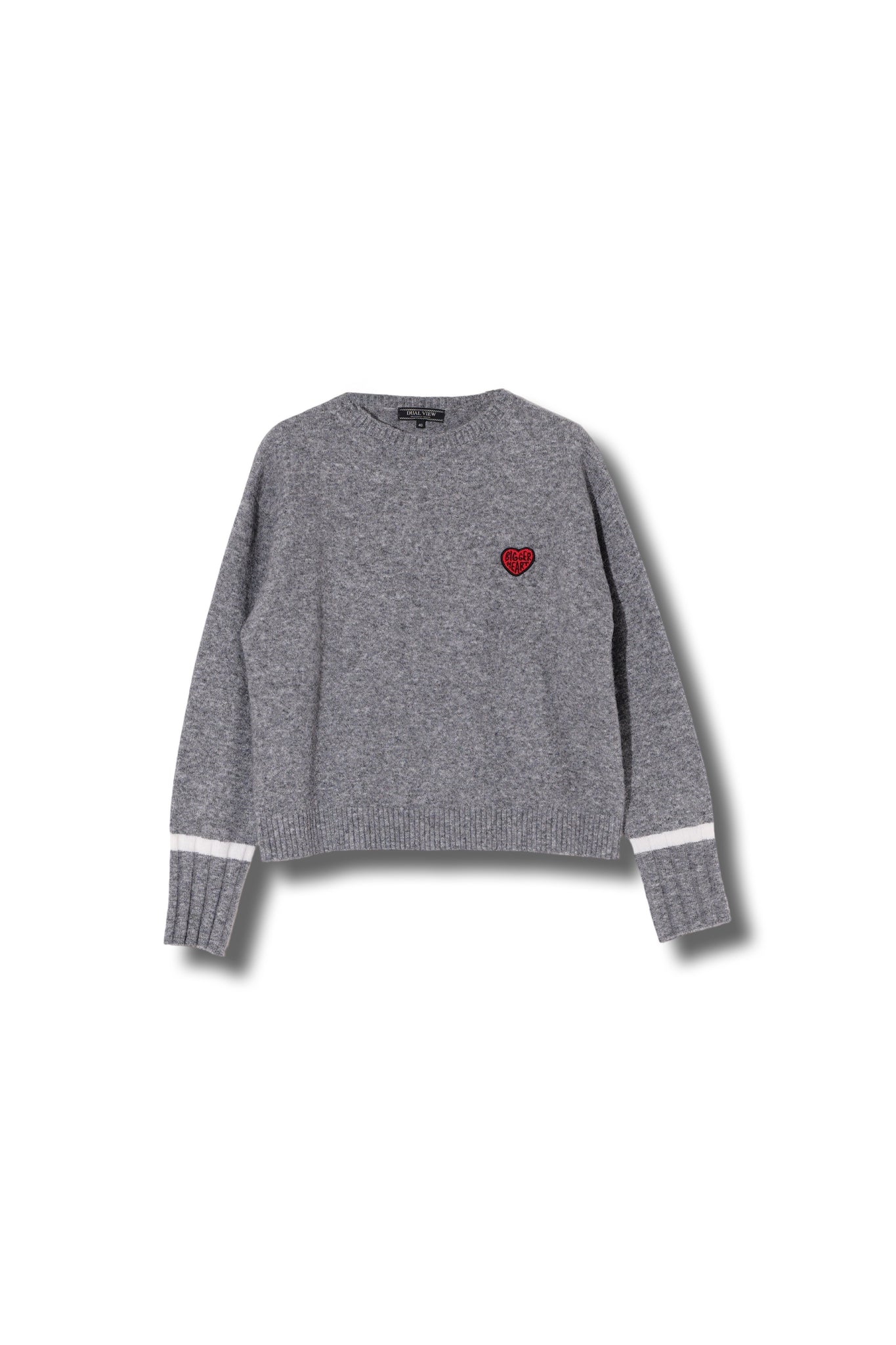 【25AW商品-25358073】ワッペン付きラインデザインプルオーバー