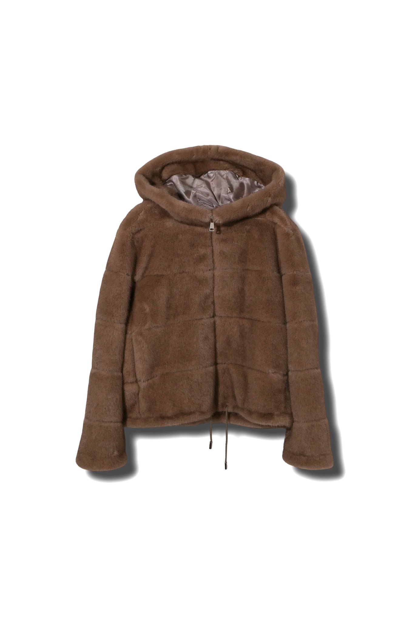 【25AW商品-25151016】フェイクミンク横接ぎジャケット