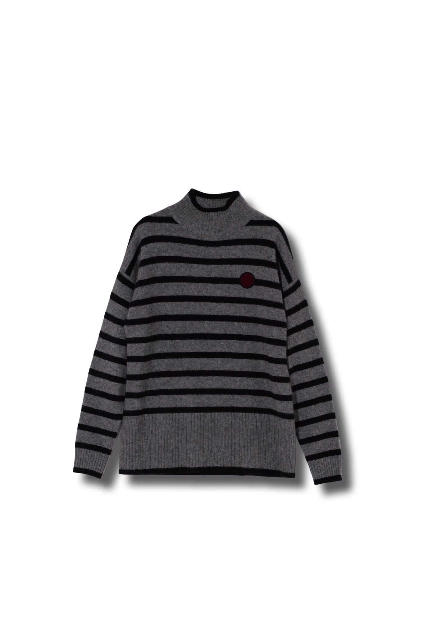 【25AW商品-25358070】ラクーン パネルボーダーチュニック丈プルオーバー