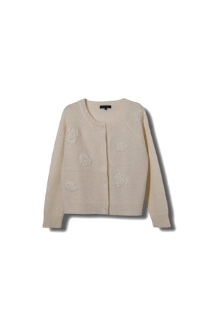 25AW商品-25358069】ベビーアルパカ フラワー刺繍カーディガン – DUAL VIEW 25AW商品-25358069】ベビーアルパカ フラワー刺繍カーディガン – DUAL VIEW