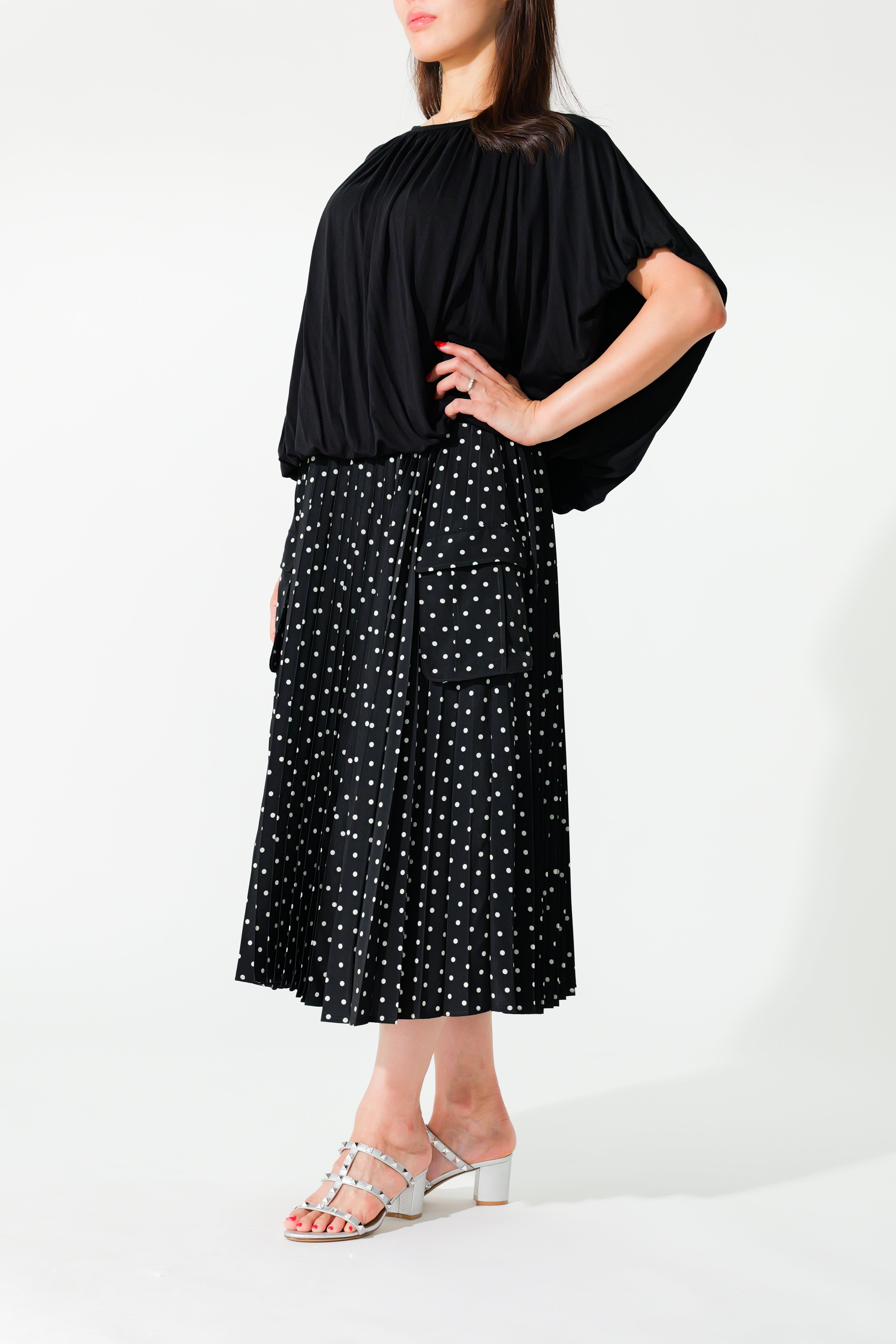 【24AW商品-24848003】ギャザートップス