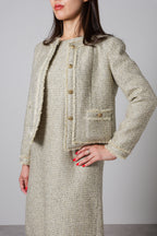 【24AW商品-24153024】ラメツイードジャケット