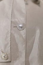 【25SS商品-25111001】リザード型押しステンカラーコート