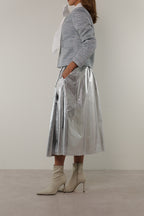 【25SS商品-25113009】シルバーラメツイード